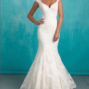 Allure NWOT Sample Size 12 Allure Unaltered Wedding Gown, available now!